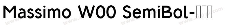 Massimo W00 SemiBol字体转换 Massimo W00 SemiBol字体转换